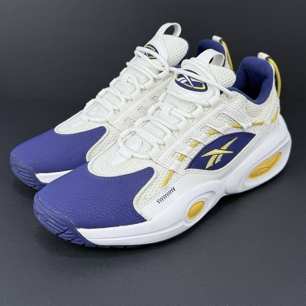 Reebok Solution Mid Iverson Purple Gold Men’s Size 9 Basketball Shoes